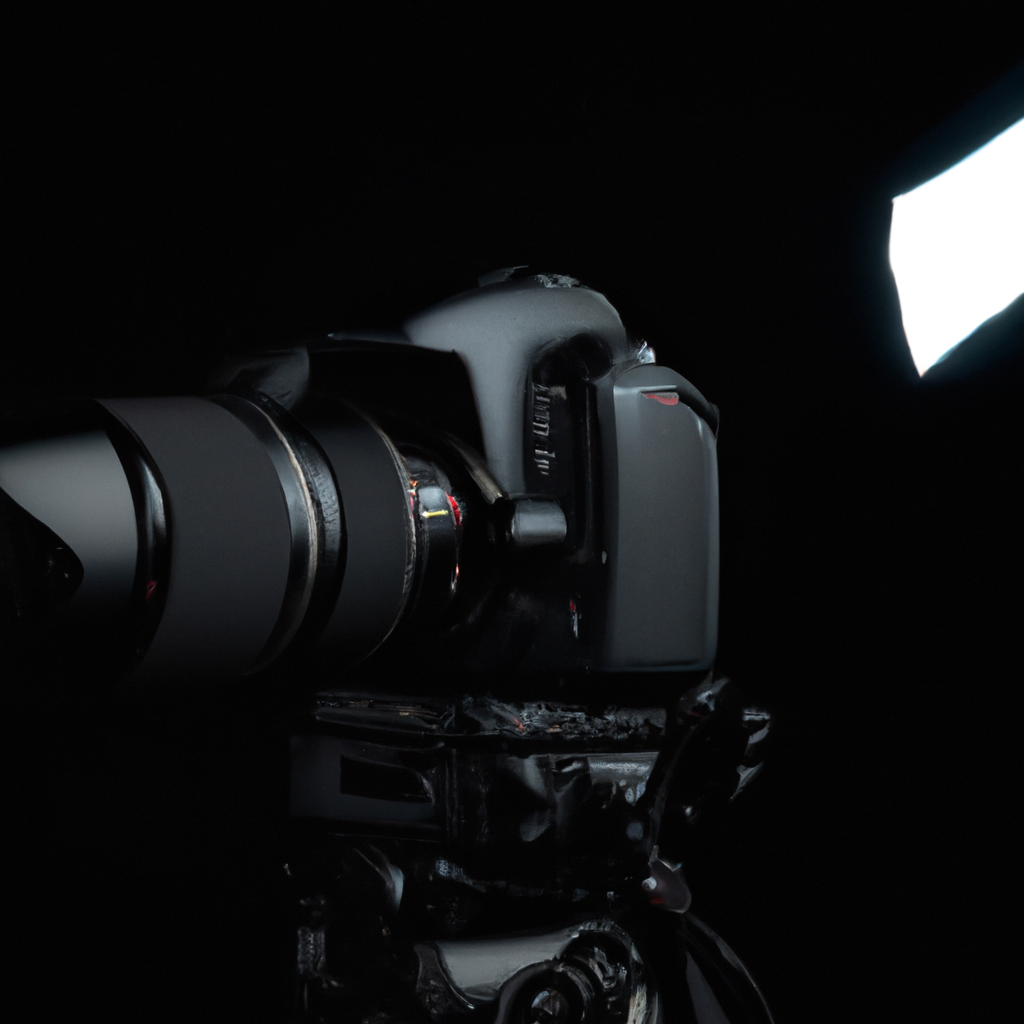 Equipo creativo en estudio con cámaras y ciclorama blanco - imagen generada